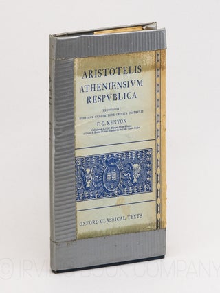 Aristotelis Atheniensium Respublica (Oxford Classical Texts). ARISTOTLE, F G. KENYON