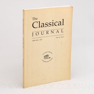 The Classical Journal. Vol. 96, No. 4: April-May 2001. JAMES J. O'HARA