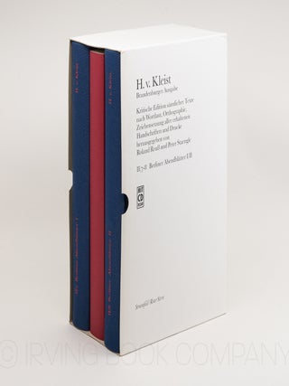 Sämtliche Werke. Band II/7-8: Berliner Abendblätter I/II (Brandenberger Ausgabe). HEINRICH VON...