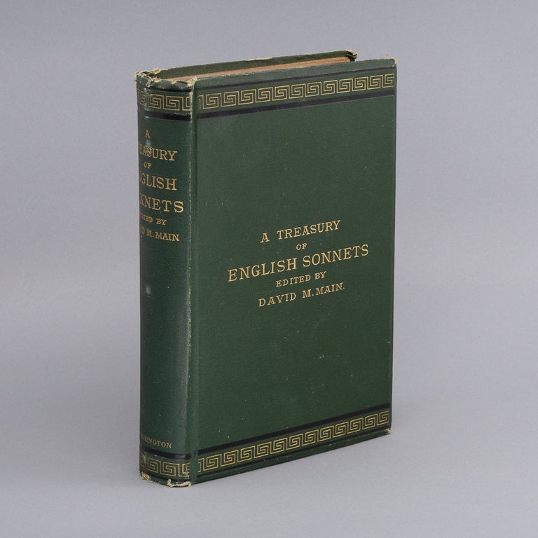 A Treasury of English Sonnets. DAVID M. MAIN.