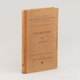 Bacchylides Carmina cum Fragmentis. BACCHYLIDES, BRUNO SNELL