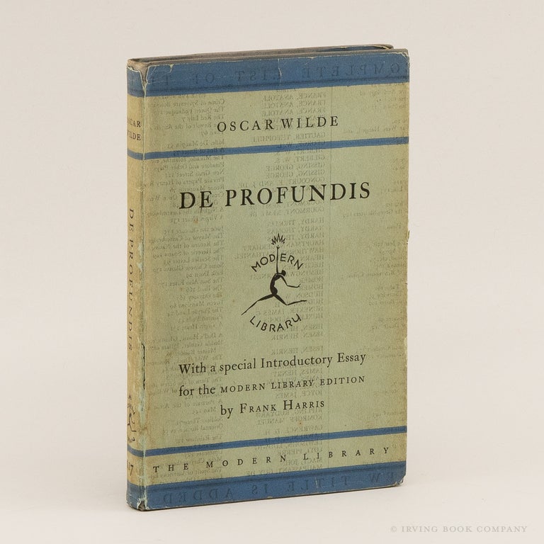 De Profundis [Modern Library No. 117.1]. OSCAR WILDE.