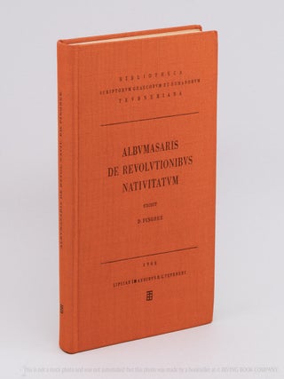 Albumasaris de Revolutionibus Nativitatum. ALBUMASAR, DAVID PINGREE