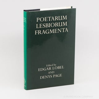 Poetarum Lesbiorum Fragmenta. EDGAR LOBEL, DENYS PAGE