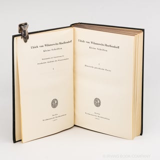 Kleine Schriften. I: Klassische griechische Poesie