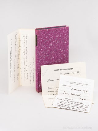 The Collected Verse of Robert Hillyer [with 3 Autograph Letters Signed]
