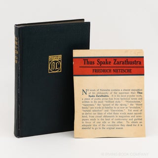 Thus Spake Zarathustra (Modern Library No. 9). FRIEDRICH NIETZSCHE