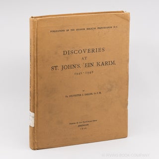 Discoveries at St. John's, 'Ein Karim, 1941-1942 (Studium Biblicum Franciscanum No. 3). SYLVESTER...