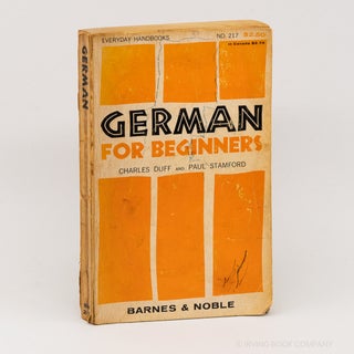 German for Beginners (Everyday Handbooks No. 217). CHARLES DUFF, PAUL STAMFORD